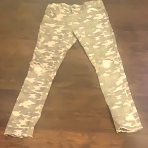 Children’s Place ripped camouflage jeans.